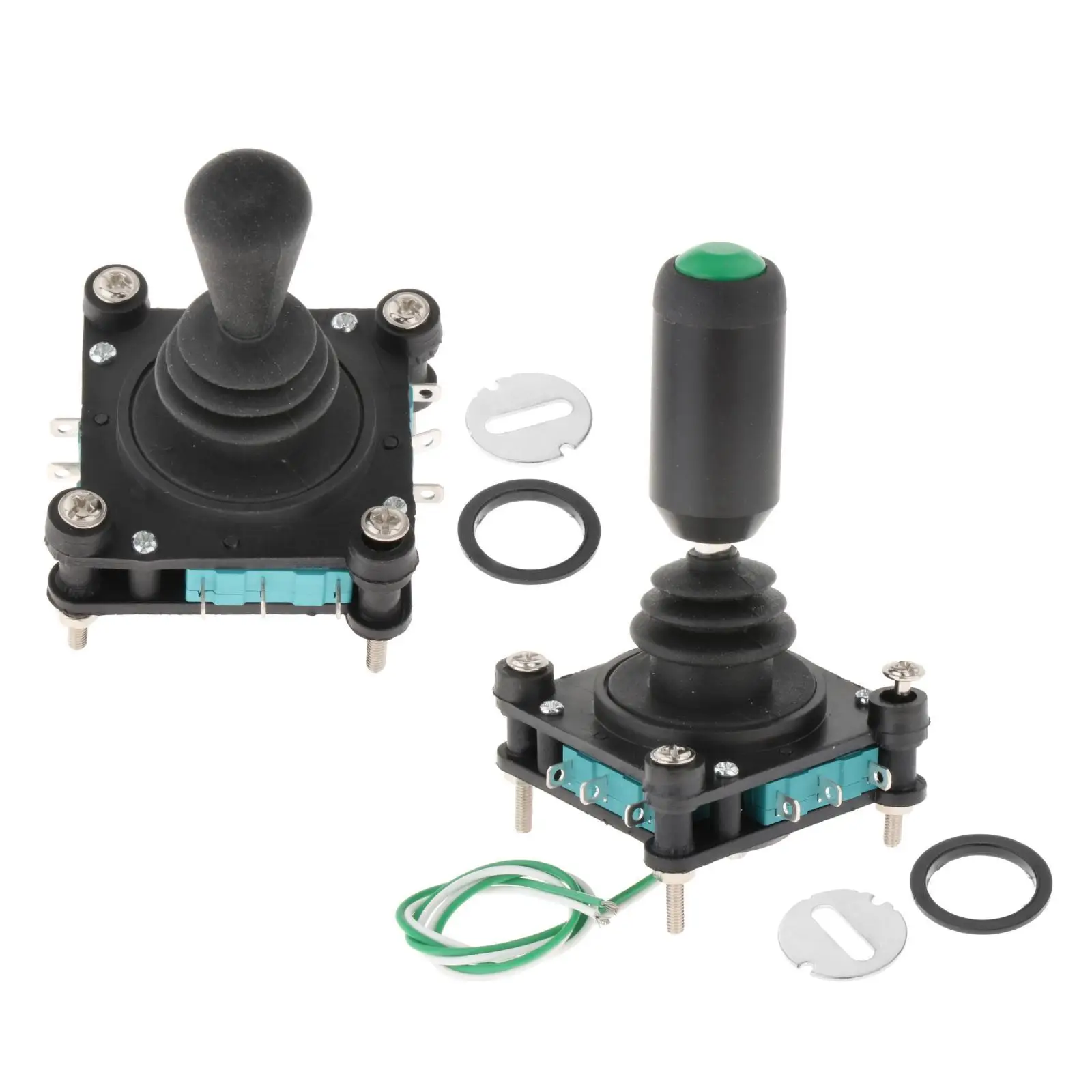 5A 240V 4NO4NC Joystick Switch with Push Button Switch Momentary 2 4 position 360 Degree Cross Monolever Switch