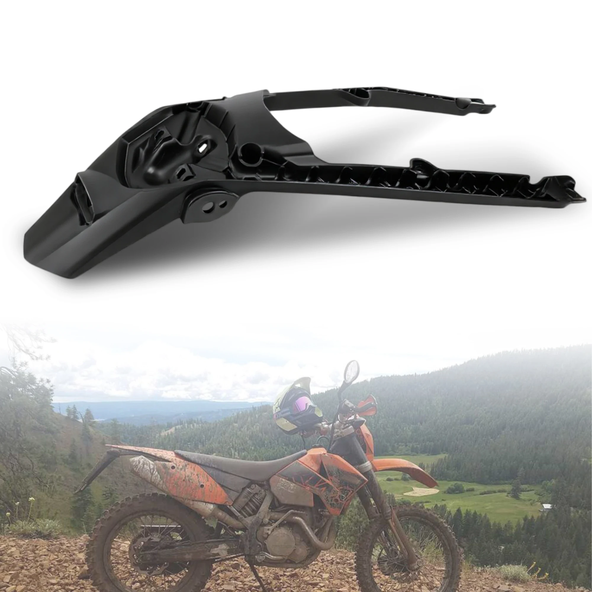 Motocross Rear Fender With Rear lamp hole For KTM SXF EXC XCW XCF 150 530 2020 2021 2022 Dirt Bike Modified Accessories view 5
