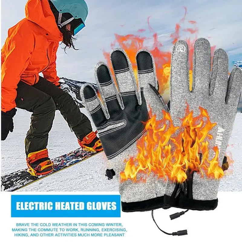 

Heated Gloves Gloves For Men Touchscreen Mittens Winter Gloves Warmers For Outdoor Sports Cycling Skiing