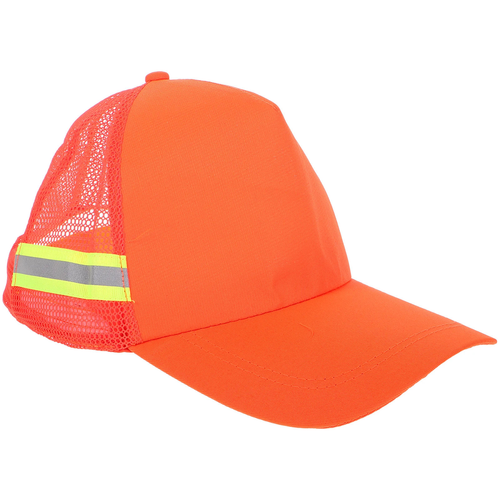 Orange Baseball Cap Safety Trucker Hat Breathable Thicken Cloth Lightweight Impact Protection Adjustable Men Women Hats