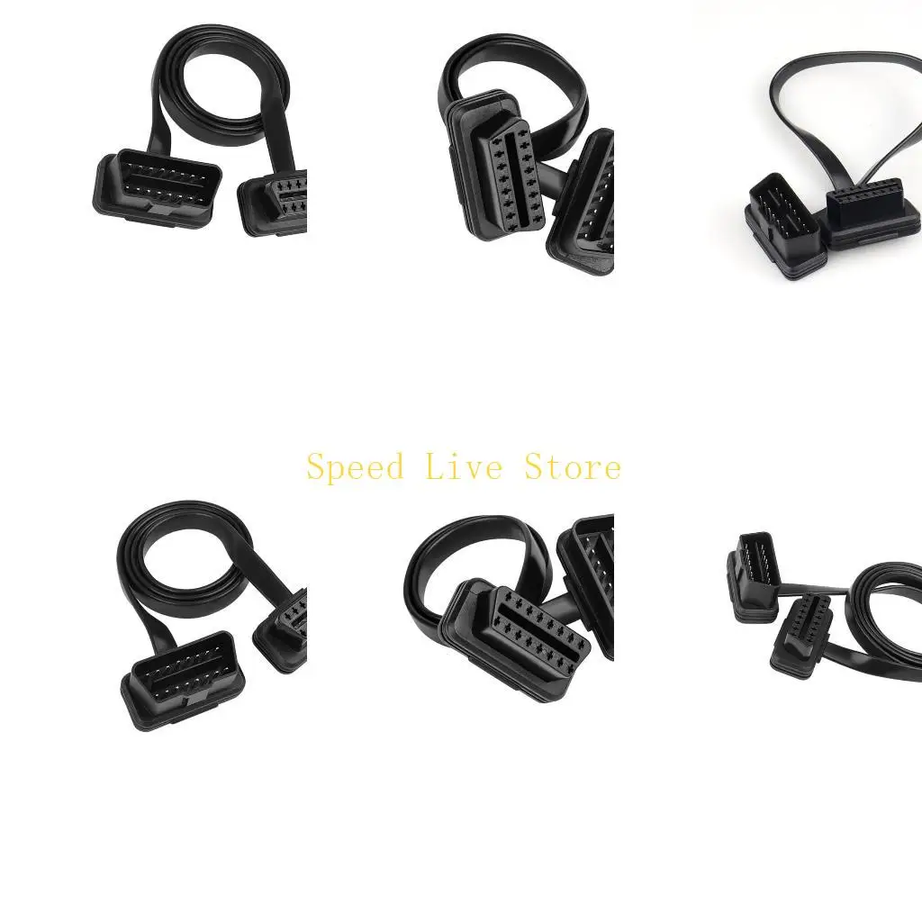 547C 16Pin Male to Female Extension Cable ABS OBD2 Extension Cable Wire 30/60/100cm