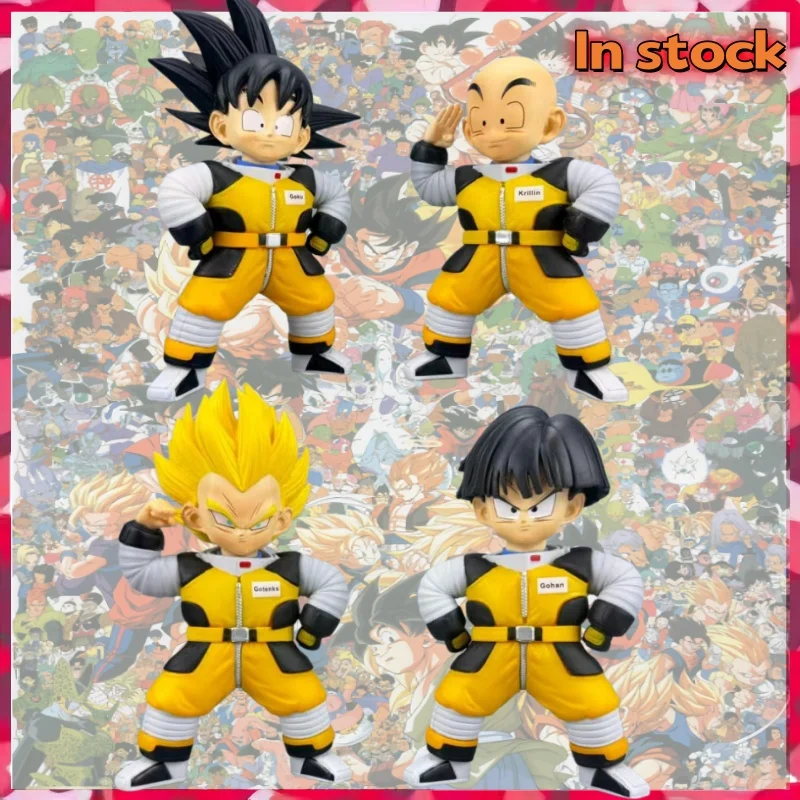 

Фигурка из аниме Dragon Ball: Гоку, Гохан, Вегета в костюмах космонавтов, коллекционная модель из ПВХ, подарок на день рождения