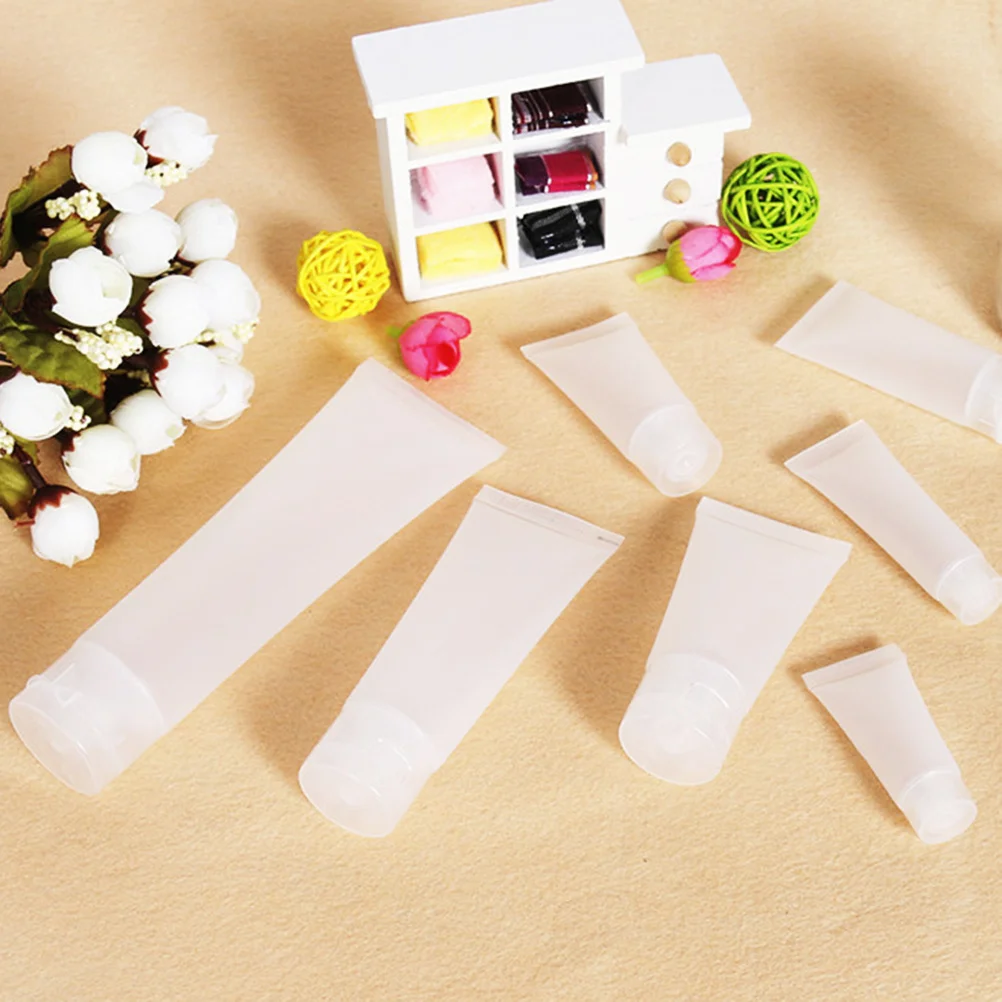 5Pcs 100ml Travel Bottles for Hand Lotion Shampoo Conditioner Empty Squeeze Tubes Leak Proof Refillable