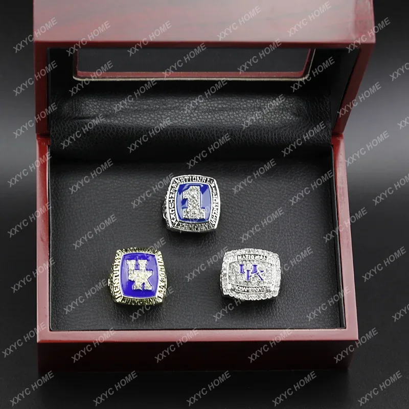 1996 1998 2012 NCAA Kentucky Wildcat Ring, College Ring 3 Set UK Championship Ring No. 11