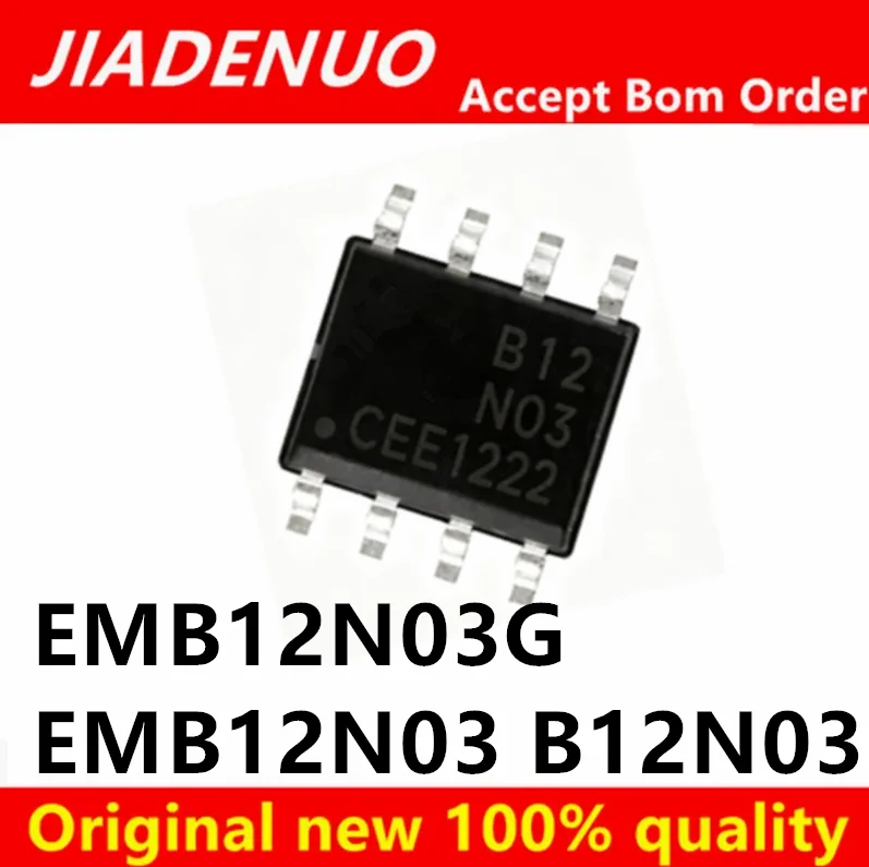 (5-10PCS)100% New EMB12N03G EMB12N03 B12N03 SOP-8 Chipset