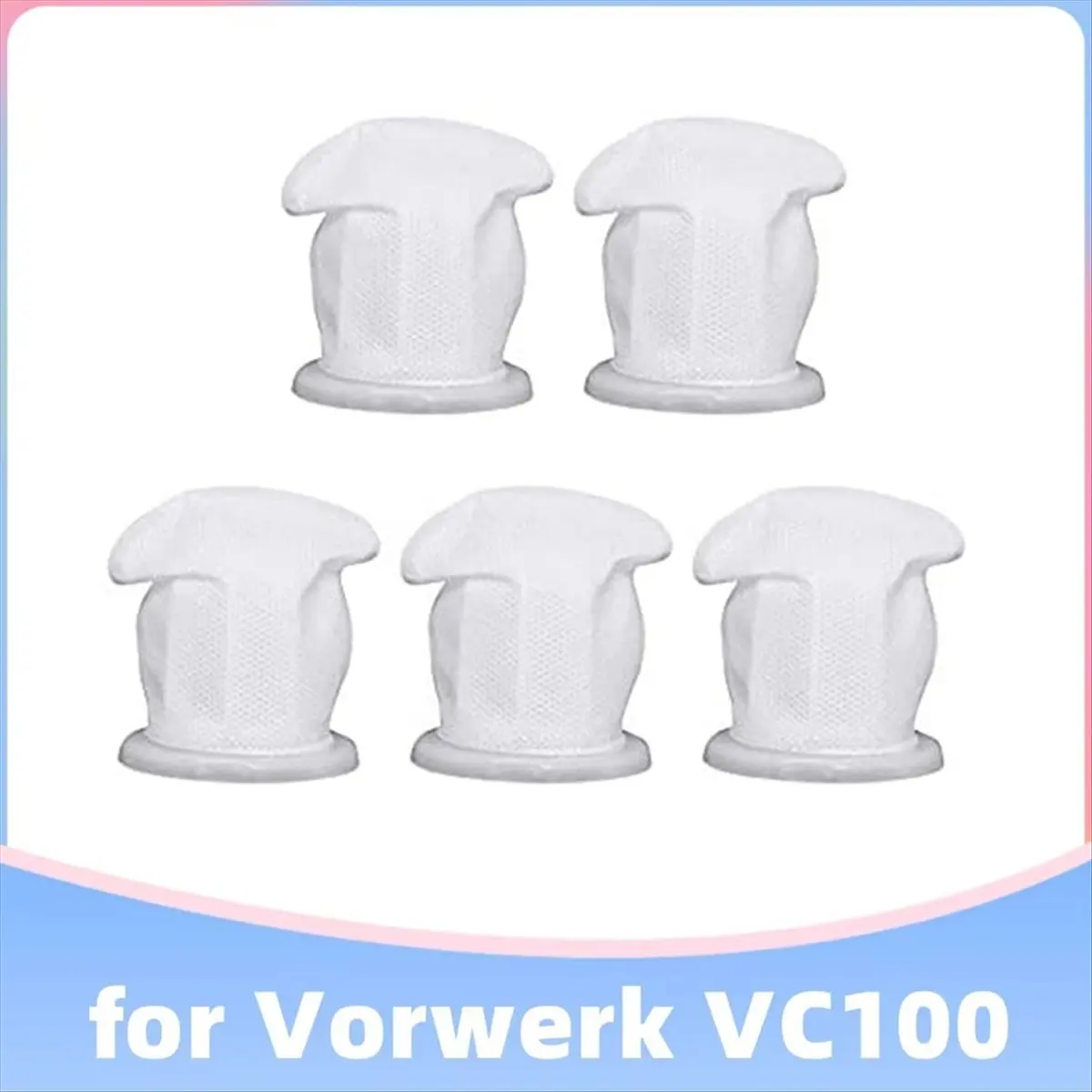 SHIP WITHIN 24 HOURS 5 Pieces Replacement Filter Dirt Filter Compatible for Kobold VC100 Washable Cordless Hand Vacuum Cleaner