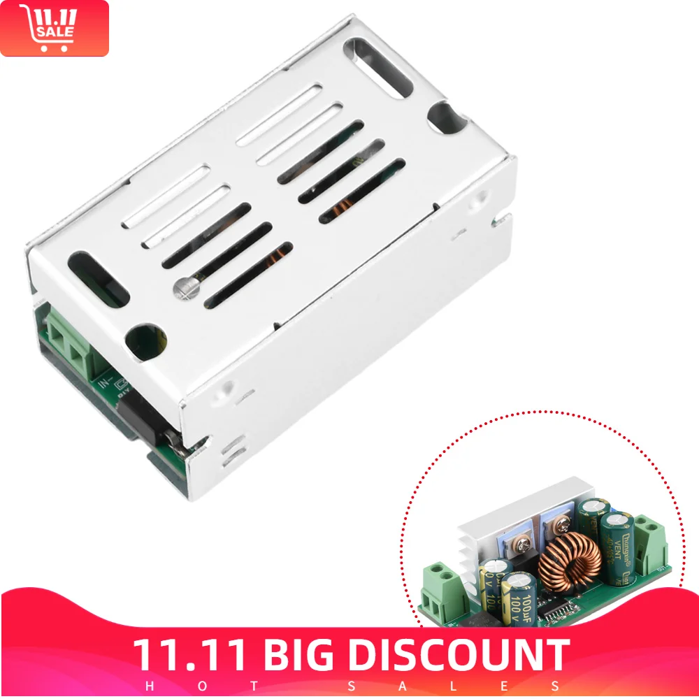 Módulo de alimentação ajustável Step-Down com casca de alumínio, conversor Buck, DC 7V-60V para DC 1.25-35V, 120W, 15A