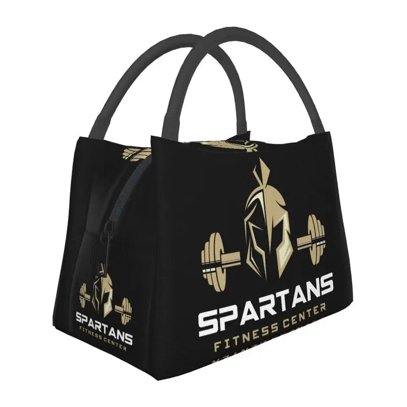 

Spartan Fitness And Gym Logo Insulated Lunch Bag for Women Leakproof Thermal Cooler Lunch Tote Beach Camping Travel
