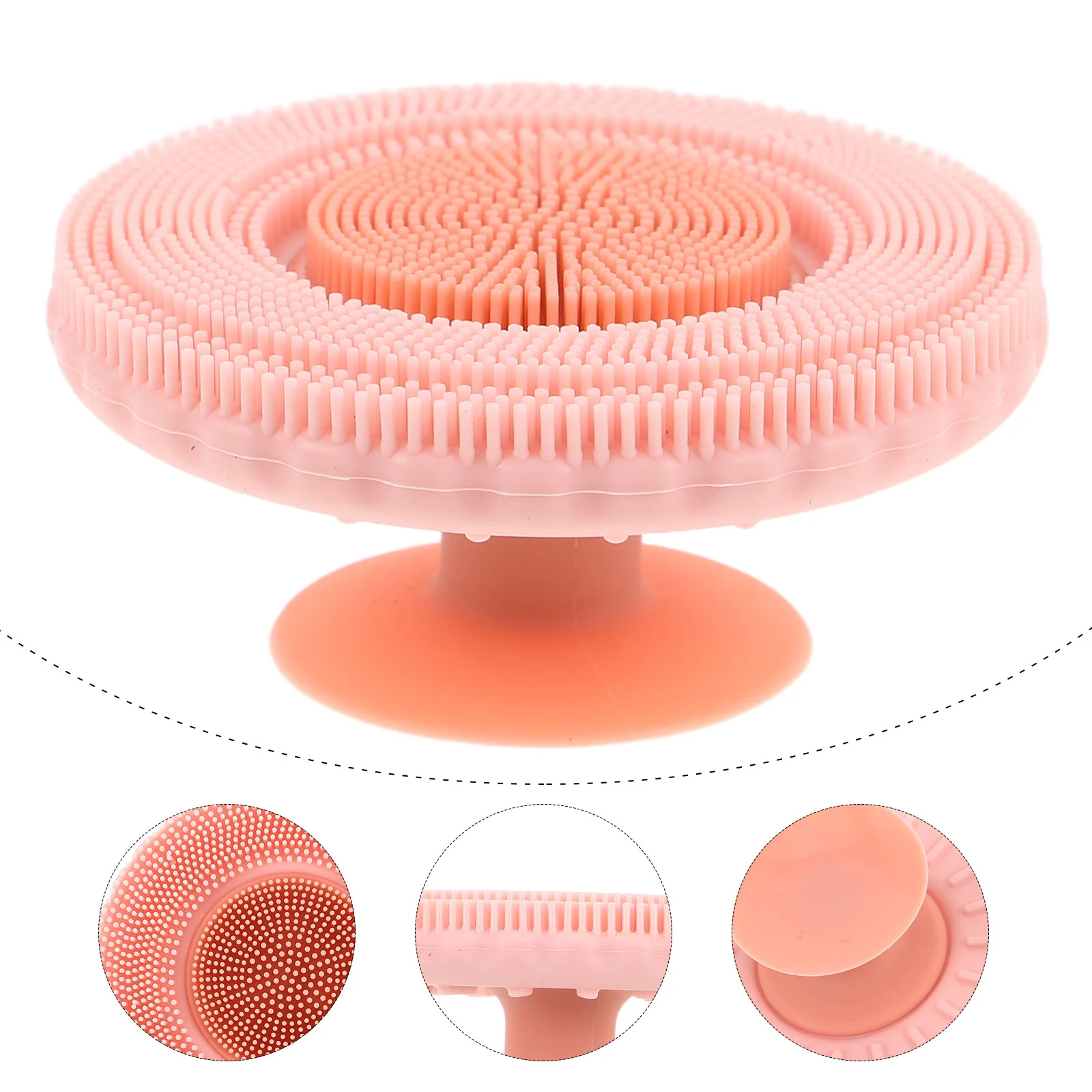 

Soft Silicone Facial Cleansing Brush 2 in 1 Detachable Face Scrubber Deep Cleaning Skin Care Facial Exfoliator