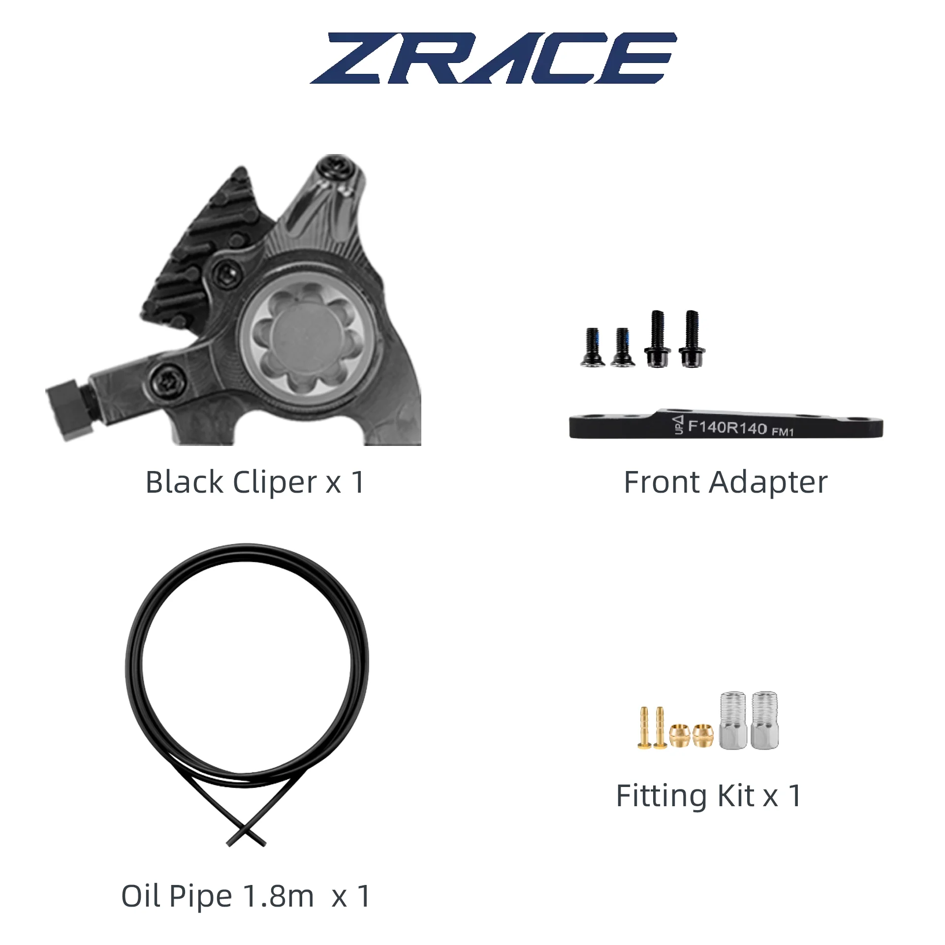 ZRACE XG Flat Mount Caliper, hydraulischer Straßenbremssattel, ICE-TECH-Pads, BMX-Raceing-Bremssattel, vollständig CNC, leicht