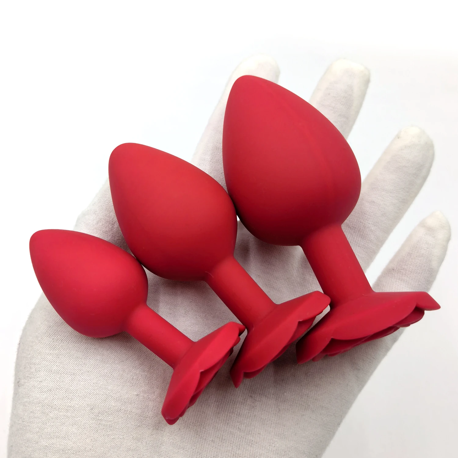 Analplug Aus Silikon Mit Rosen-design Für Sanfte Massage_voghion.com