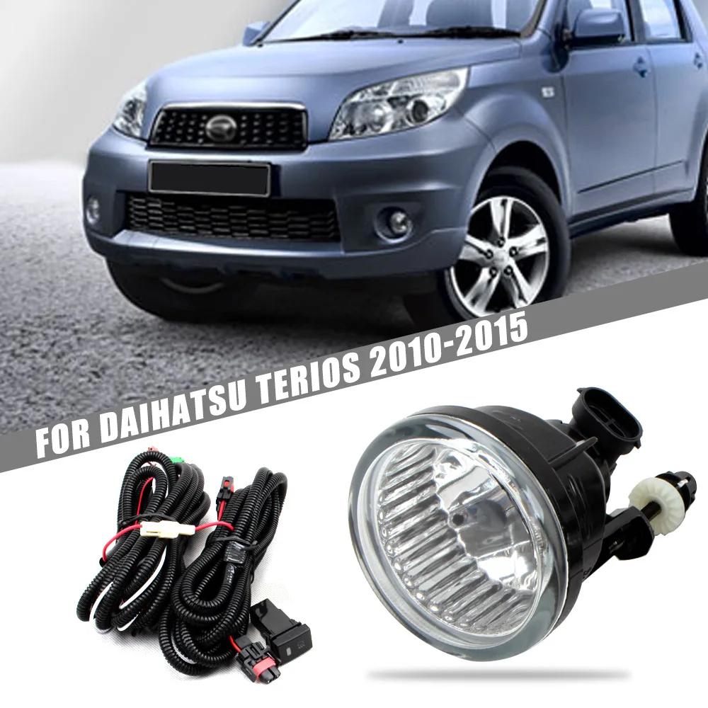 

For DAIHATSU TERIOS 2010 2011 2012 2013 2014 2015 Bumper Fog Lights Driving Lamps w/Switch and Kits Pair Set Left+Right