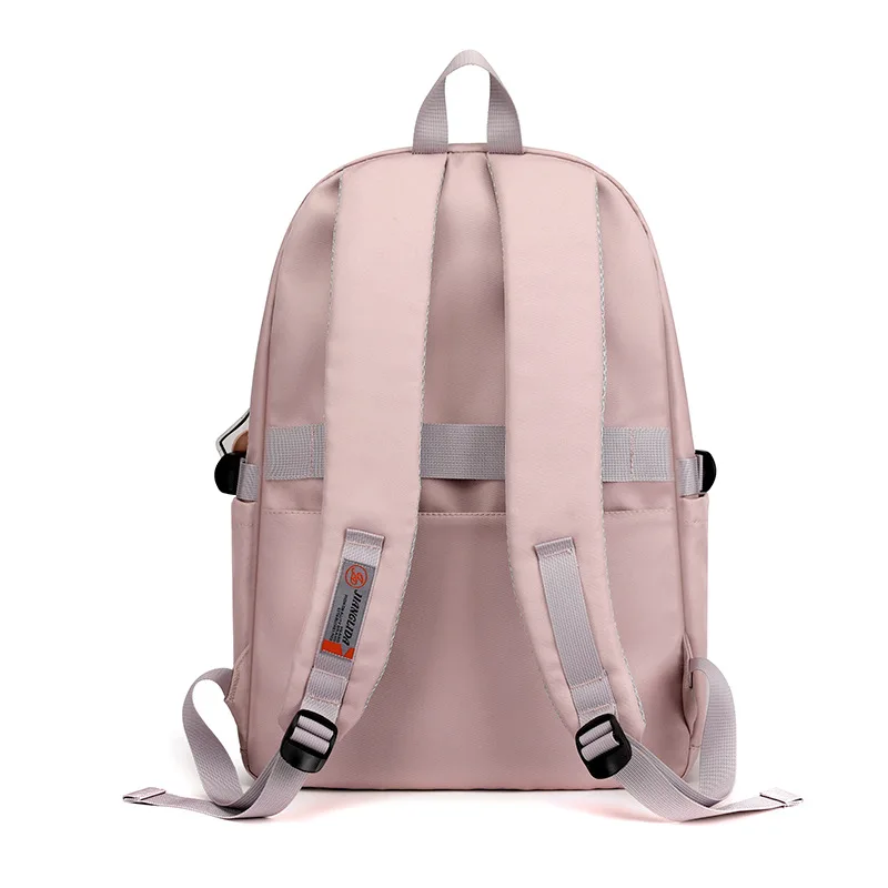 Teenagers School Bags for Girls Junior High School Students Backpacks Women Kawaii Bag Kids Knapsack Solid Bookbag Lady Packsack