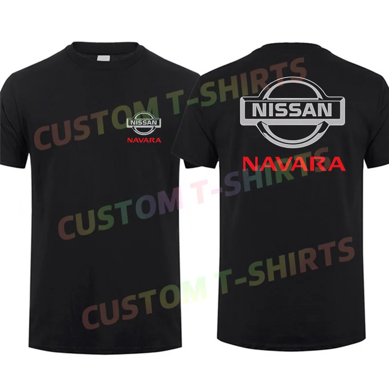 2024 Men T Shirt Casual Nissans Navara T-shirt Graphic Summer Short Sleeves 100% Cotton S-3XL