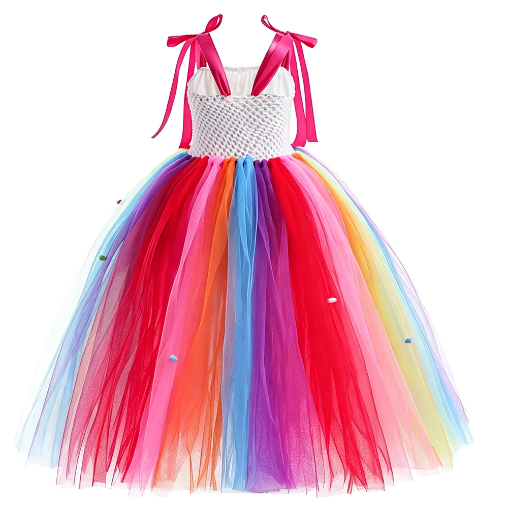 Halloween-Karnevalskostüm für Kinder, Lollipop-Kleidung, Purim-Kostüm, Hübsches Tutu, Flauschiges Bonbon-Prinzessinnen-Ballkleid – Detail 4