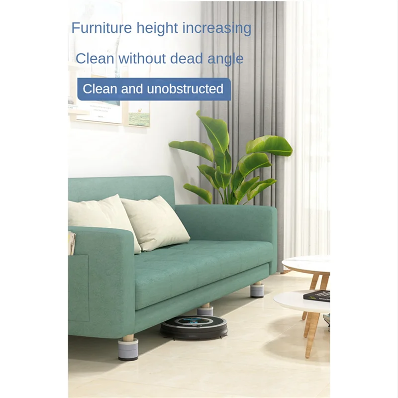 a83g-8-セット家具ベッドライザーヘビーデューティラウンドベッドリフトライザー高さ調節可能、テーブル椅子ソファキャビネット脚ソファ用