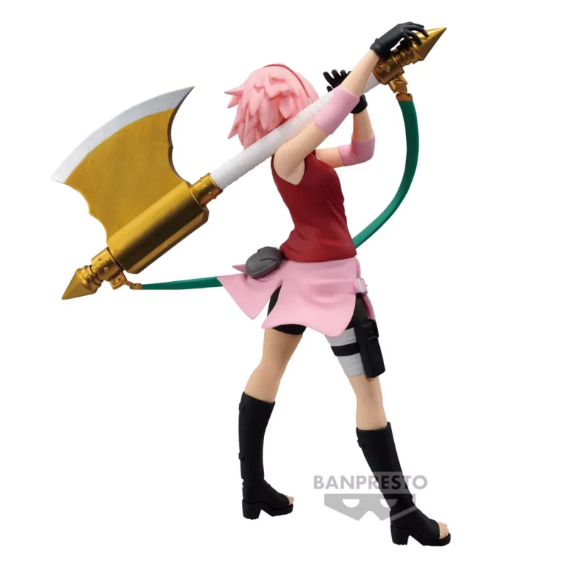 Bandai Original NARUTOP99 Haruno Sakura Anime Action Figure Desktop Ornaments Cartoon Figures Model Kids Gift