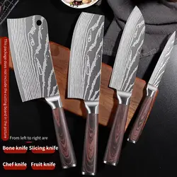 Damascus fruit knife, household sharp high-end melon and fruit knife, eating fruit combination set small knife