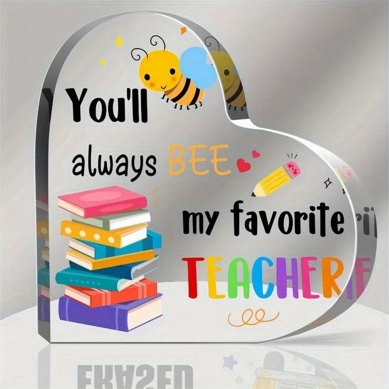 Teacher Appreciation Gifts for Women, Best Teacher Gifts From Students, Thank You Teacher Gifts, Acrylic Keepsake & Paperweight