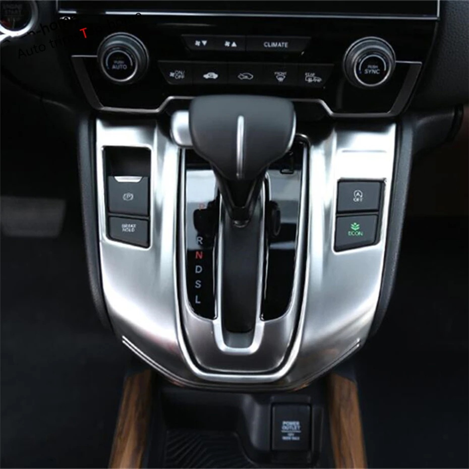 

Transmission Shift Gear Decoration Panel Cover Trim For Honda CR-V CRV 2017 2018 2019 2020 Matte Carbon Fiber Car Accessories