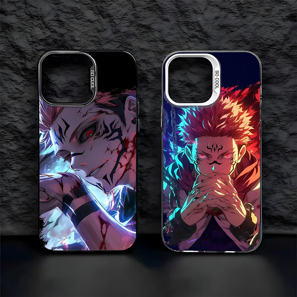 Anime Jujutsu Kaisen Phone Case For iPhone 15 14 13 12 11 Pro Max X XR XSMAX 8 7 Plus Candy Matte Shockproof Back Cover