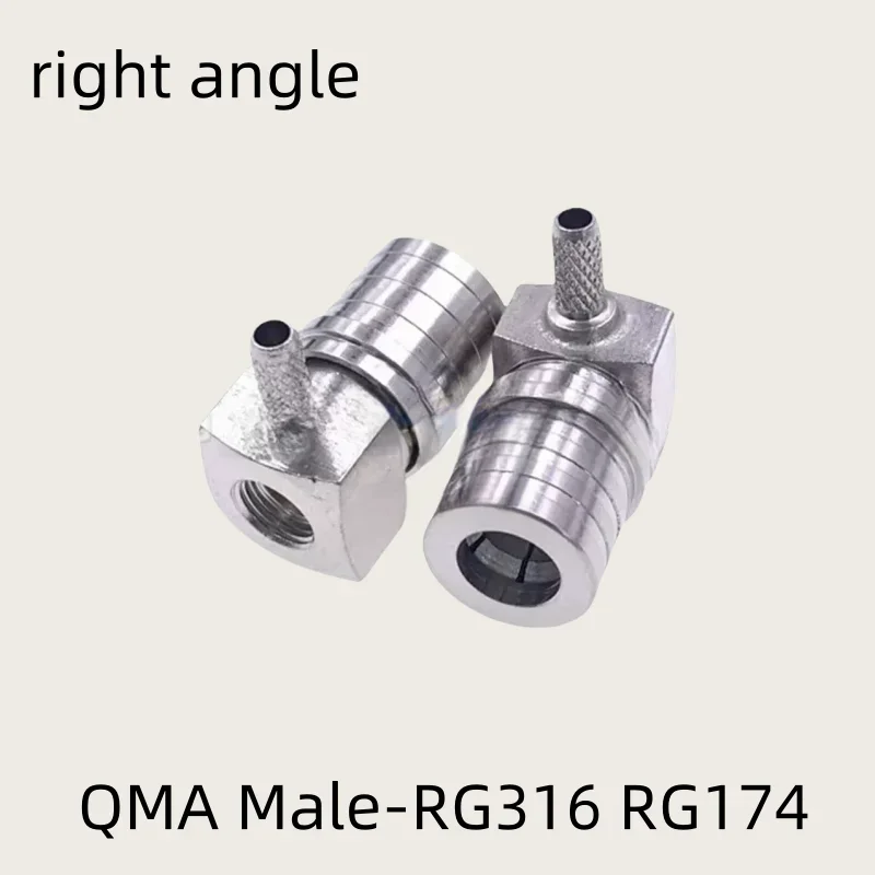 1pcs/Lot QMA Male right angle Crimp RG316 RG174/RG58/LMR300/LMR400 RG213 cable coaxial RF connector