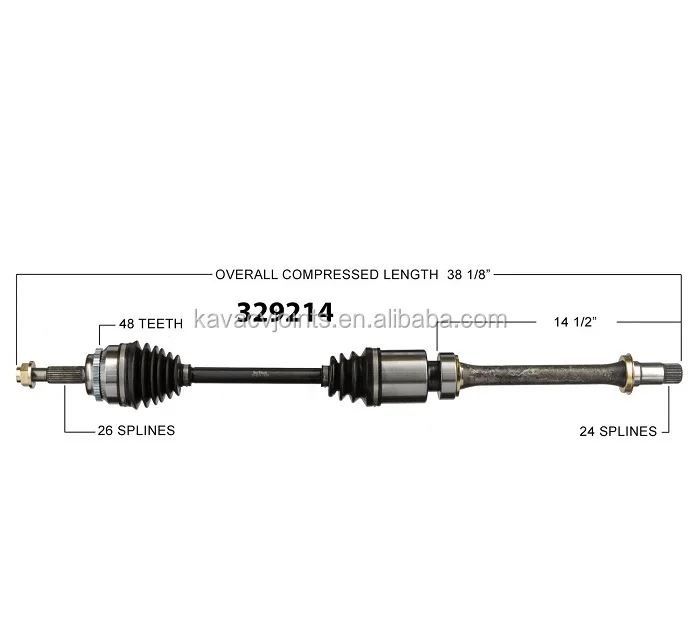 CV Axle Shaft-Constant Velocity Drive Axle 43410-06790  asv50 2.5l