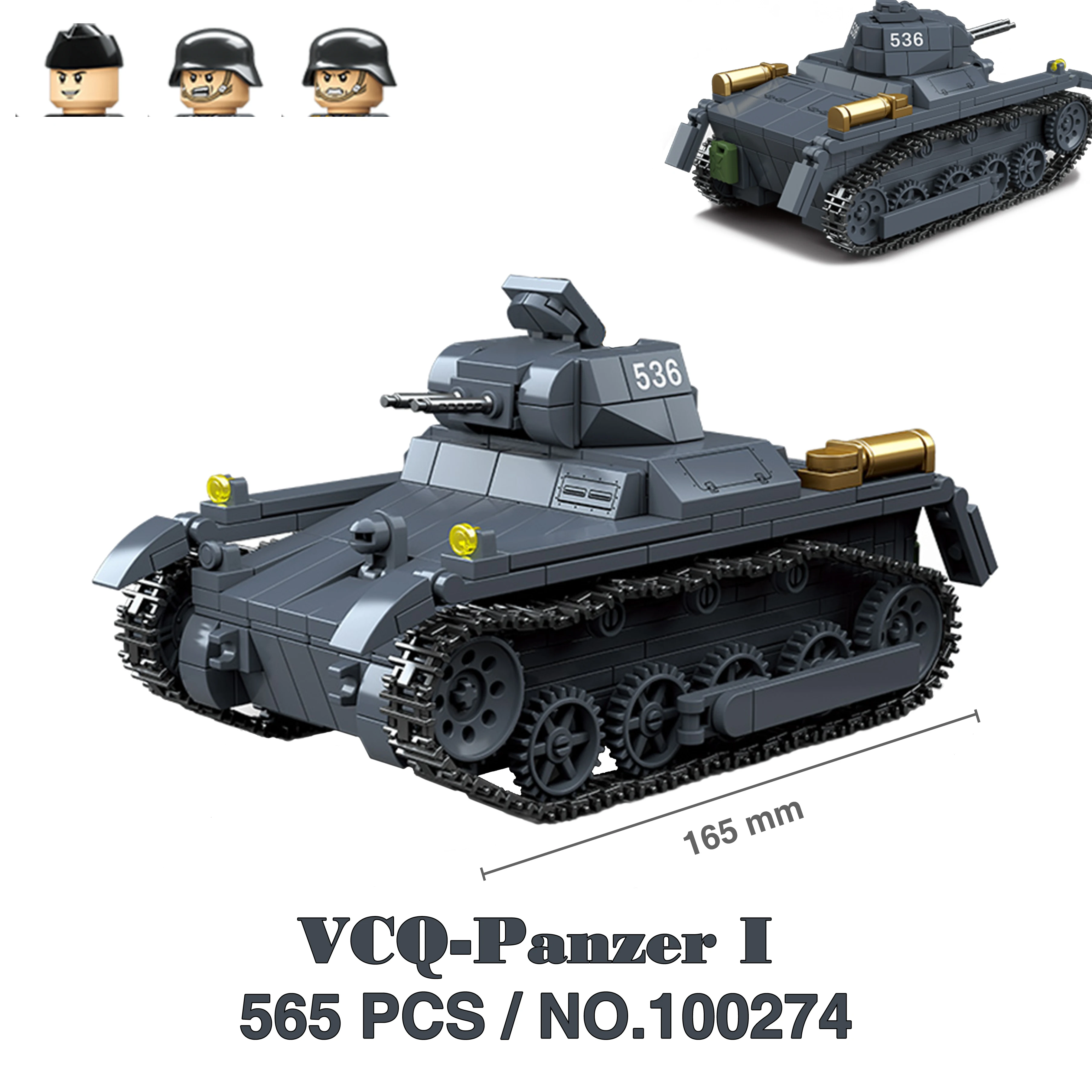 Militärpanzer Stuart SdKfz251 Panzer VI Sherman US Army Quan Guan WW2 Soldatenfigur Modellbausatz Bausteine Kinder Spielzeug – Detail 40