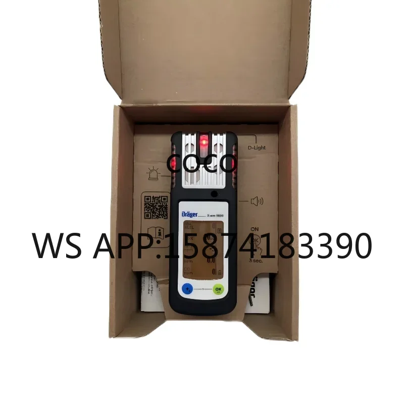 Dräger X-am 5600 IP67 Multi-Gas Monitor | Portable Industrial Gas Detector with LCD DisplayDräger