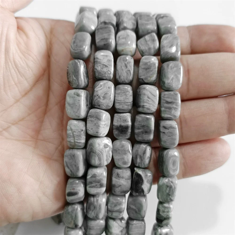 Wholesale Natural Smooth Square Stone Beads Loose Cube Bead Agates Quartzs Raw Mineral Beads for DIY Bracelets Earrings Neckalce