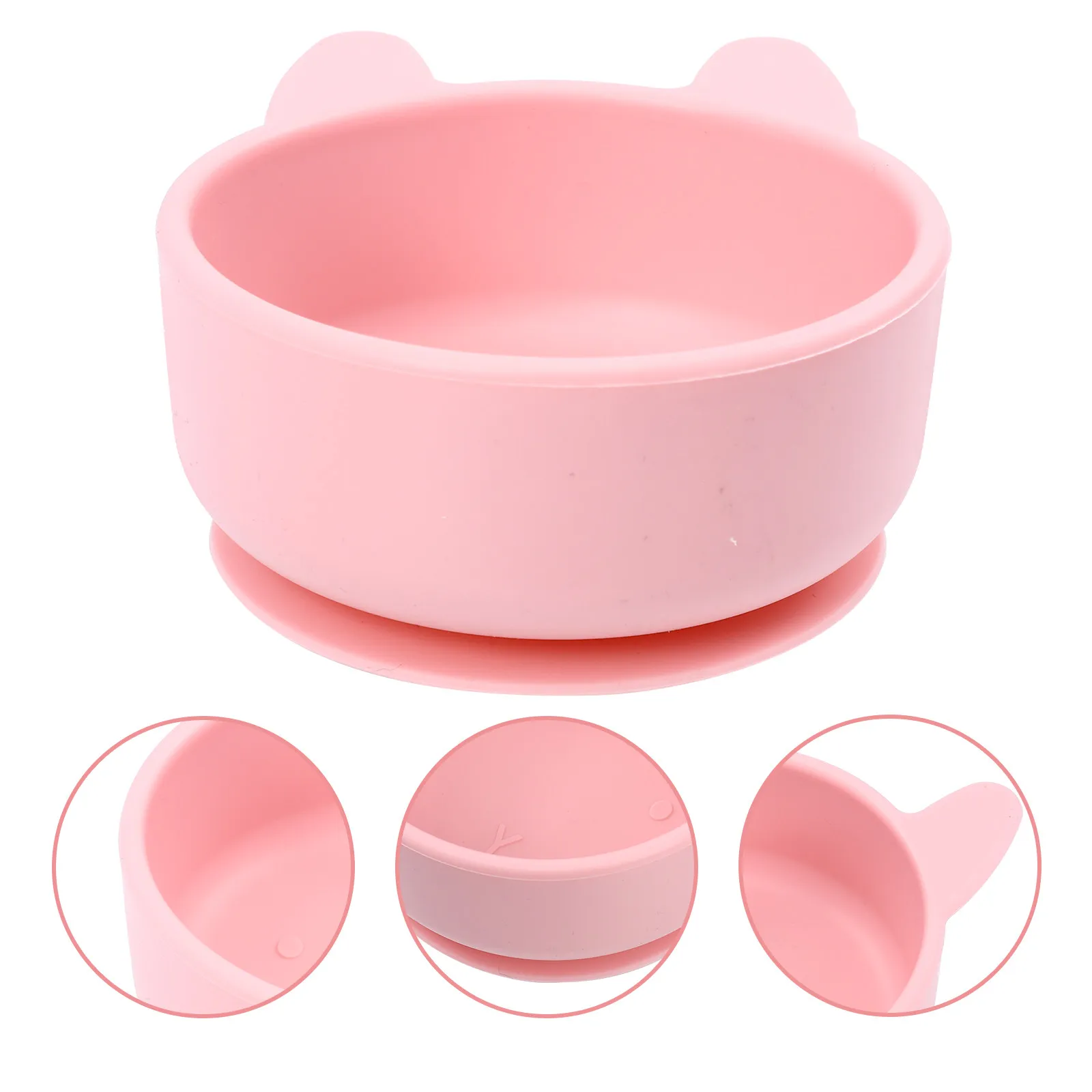 

1pcs Silicone For Toddlers Cute Cartoon Baby Suction Bowl Microwave Freezer Safe Kids Dinner Bowl Easy Clean Storage Friendly