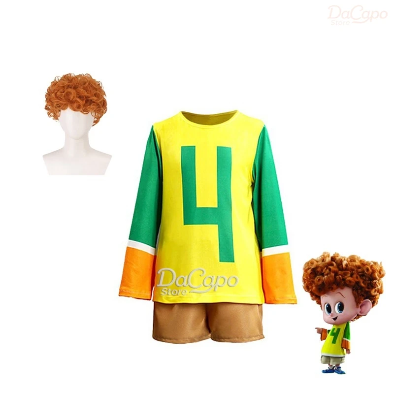 أزياء الهالوين فندق جوني دينيس التأثيرية شعر مستعار ترانسيلفانيا لعب الأدوار للأولاد ملابس شعر مستعار شورت علوي ملابس حفلات عائلية