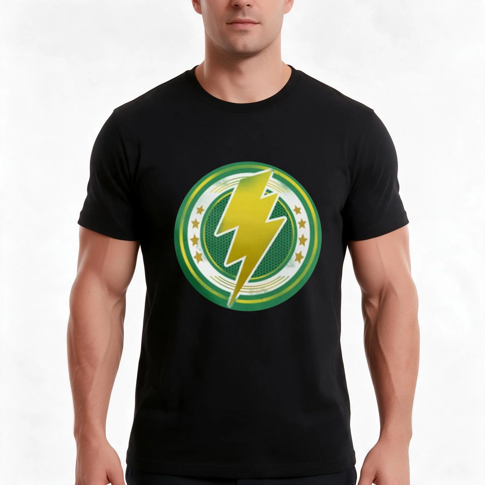 Gorilla Thunder T-Shirt, Summer Casual Cotton Tee, Oversized Streetwear Tops, Vintage Graphic Print, Loose Fit Short Sleeve