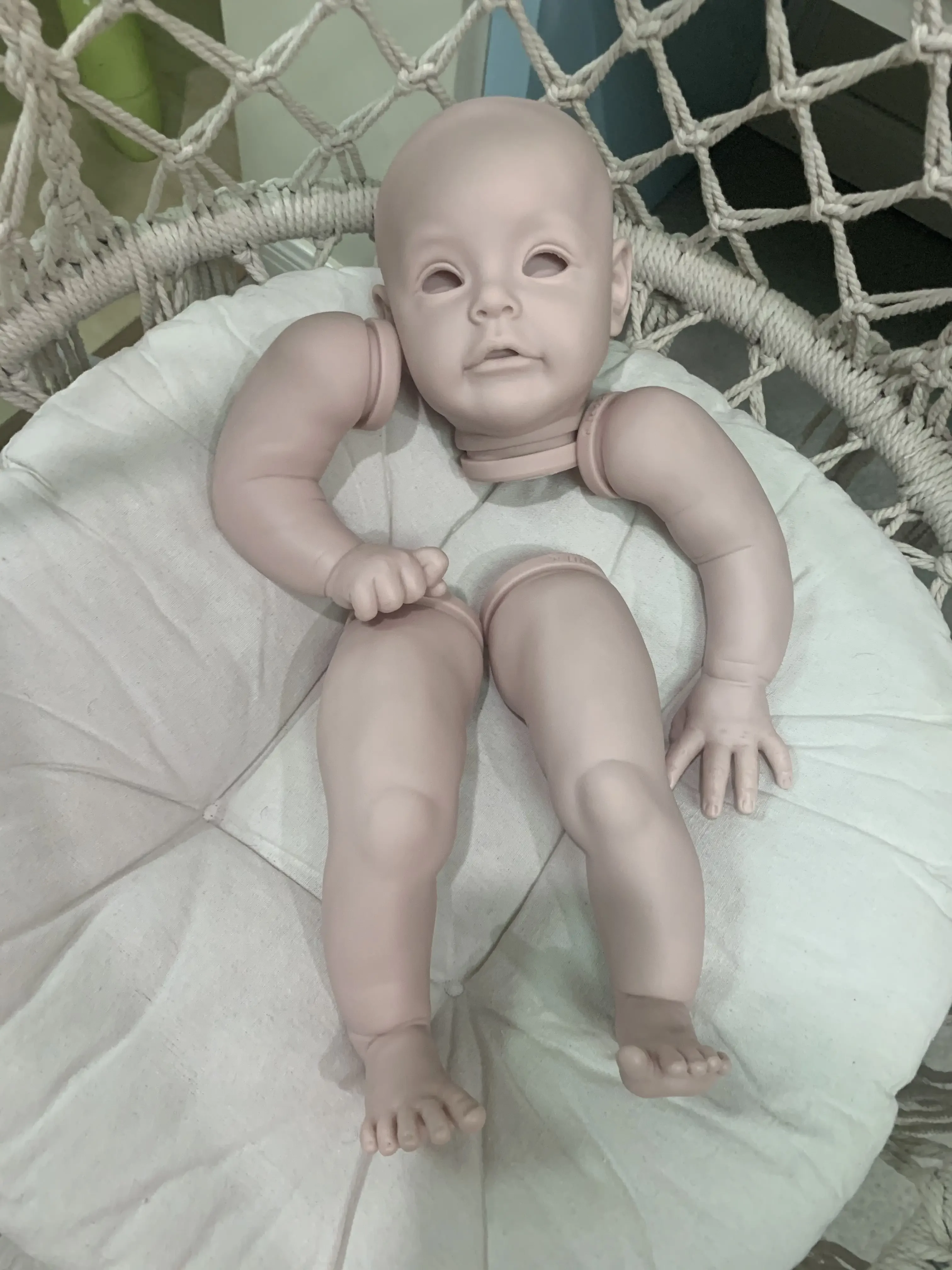 Kit de boneca reborn de 22 polegadas, poluplar sue-sue por natali blick, edição limitada, sem pintura, bonecas reborn para meninas