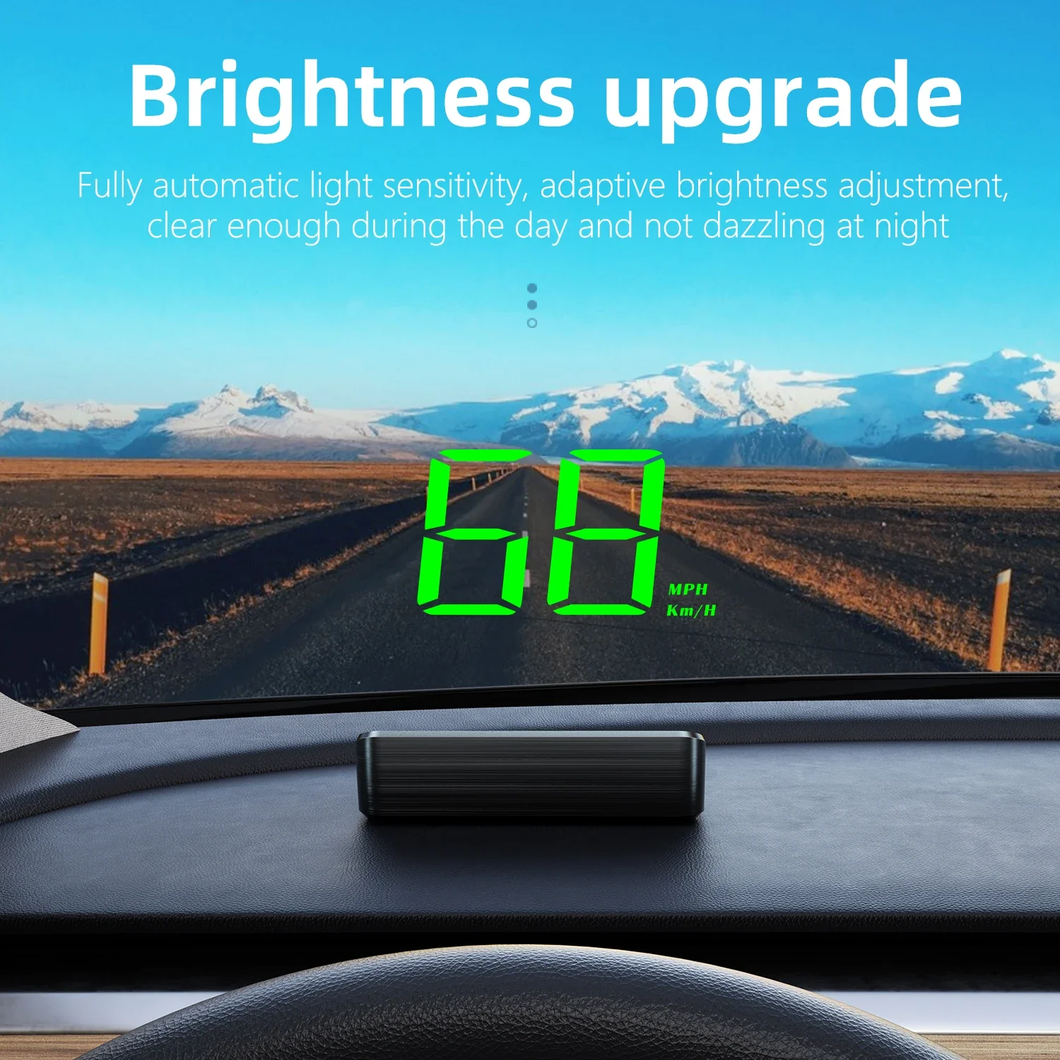 

Автомобильный проекционный дисплей HD M2 GPS (HUD) с функцией измерения скорости (км/ч), универсальный автомобильный электронный аксессуар