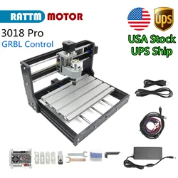 US/DE Stock CNC 3018 Pro GRBL Controllo 3 Assi FAI DA TE Mini Macchina Pcb Pvc 5.5W/5500mw Incisione Laser Fresatrice Router di Legno