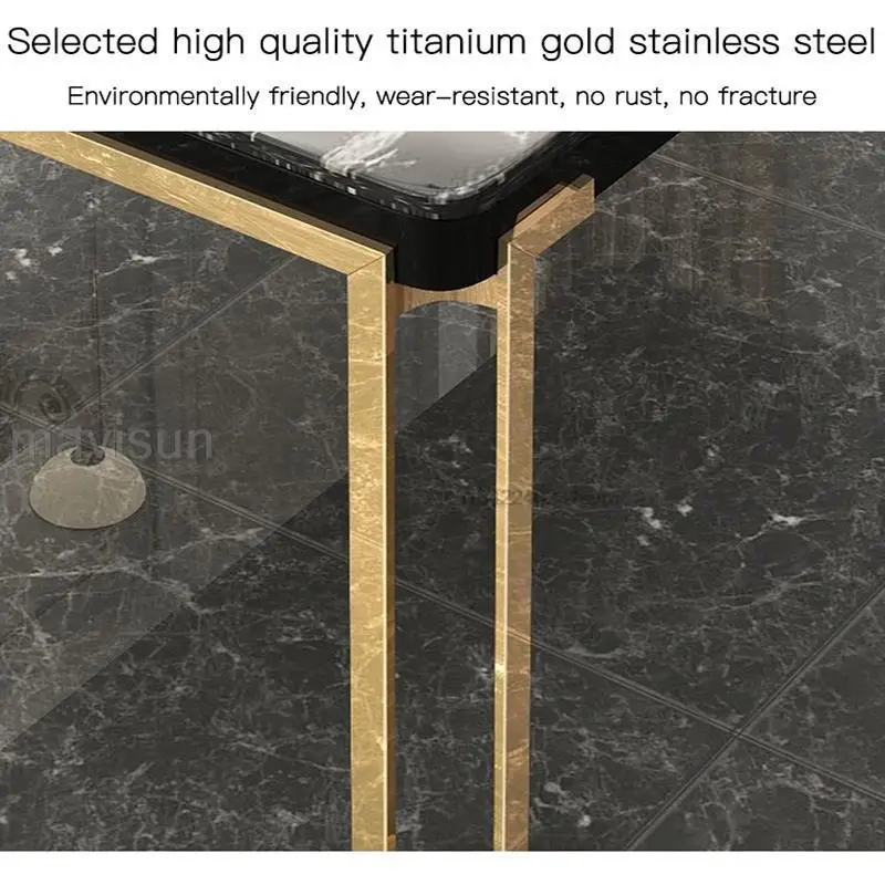 Light Luxury Marble Dining Table And Chair Combination Home Furniture Dining Room Rectangle Table Kitchen Table