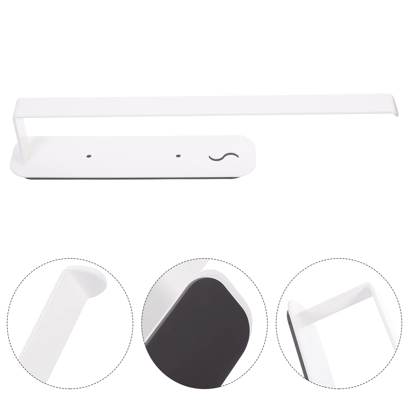 

Paper Towel Holder Magnetic Storage Rack for Refrigerator Fridge Shelf Kitchen White