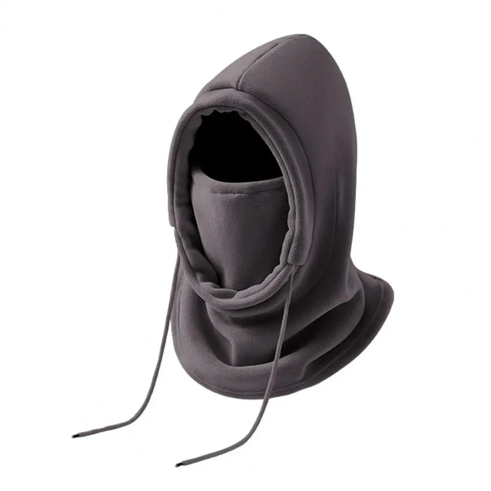 Windproof Neck Warmer Windproof Thermal Insulation Hat for Men Women Adjustable Weather Face Guard with Drawstring for Winter