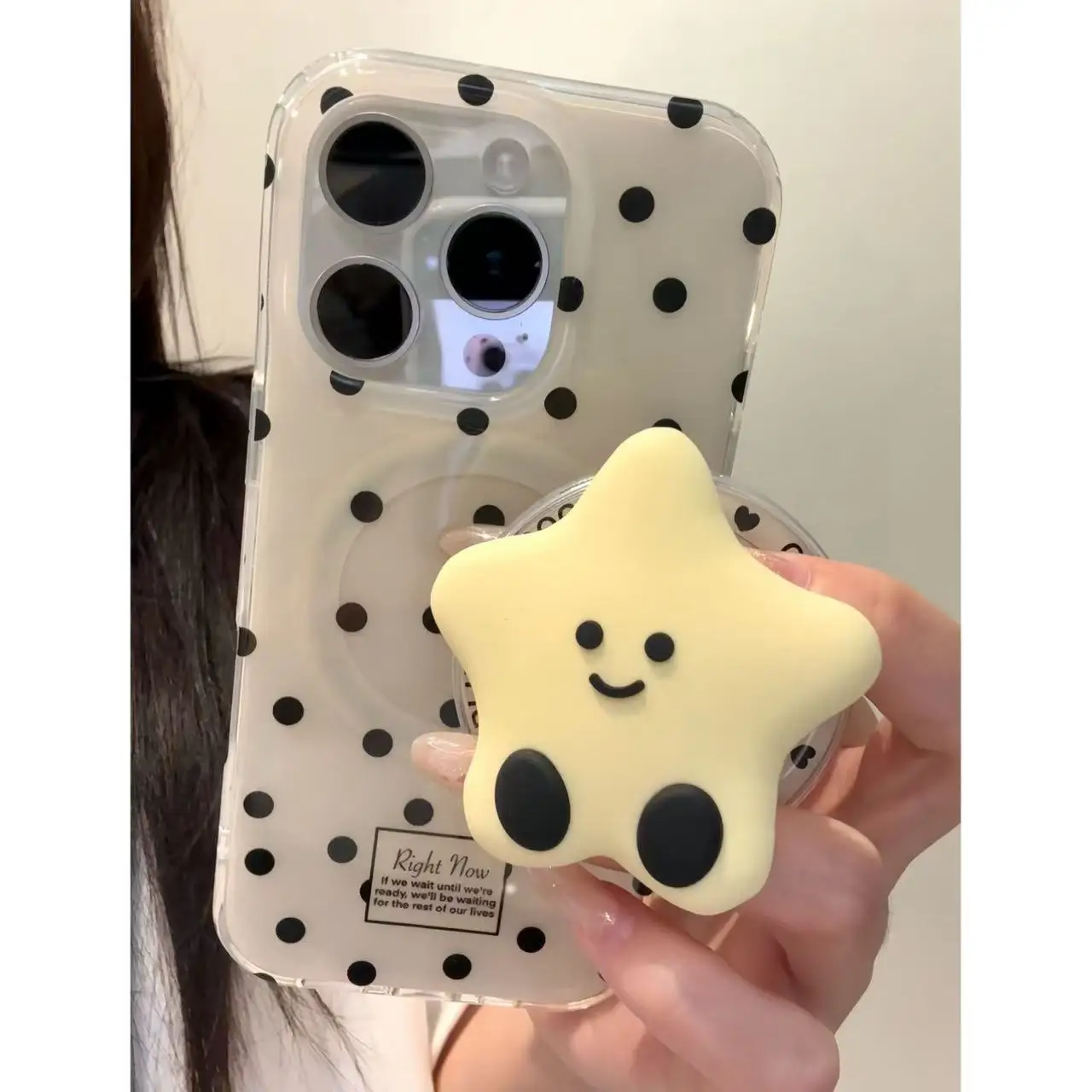 Korea Nette 3d Sterne Mond Für Magsafe Magnetische Telefon Griptok Stehen Für iPhone Universal Zubehör Telefon Halter Ring Unterstützung Grip – Detail 3