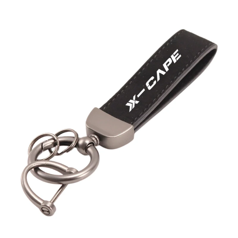 For Moto Morini X-Cape 650 XCape 650 X Cape 650 Motorcycle High-Grade Leather Keychain Metal Keyring Accessories