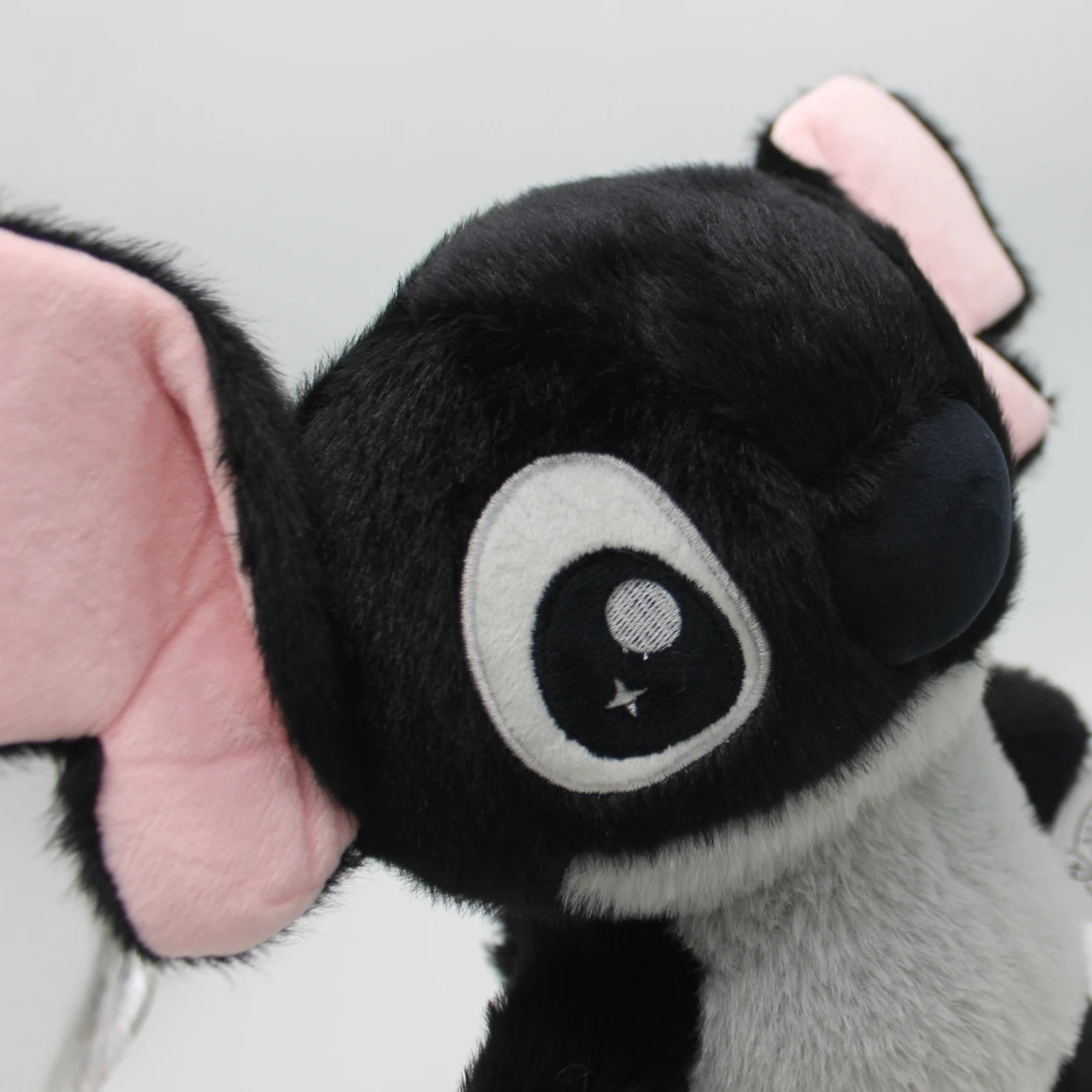 30cmのスティッチぬいぐるみ、柔らかい黒いスティッチのぬいぐるみ、6本指のスティッチ、フードパーティーのシリーズ、キュートでかわいいソフトドール