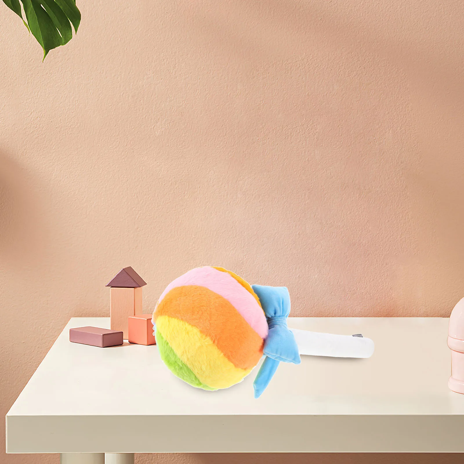 Travesseiro de pirulito bola redonda decoração arco-íris design almofada macia para crianças fotografia adereços quarto sala de estar sofá