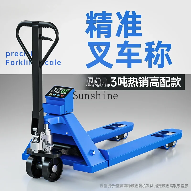 Electronic Forklift Scale Cattle Belt Weighing Manual Hydraulic Pallet Truck