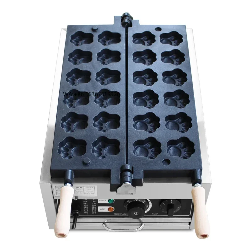 Mesin Pembuat Waffle Bentuk Cakar Kucing Harga Pabrik, Mesin Pembuat Waffle Bentuk Cakar Beruang Komersial, Mesin Pembuat Waffle Renyah Elektrik