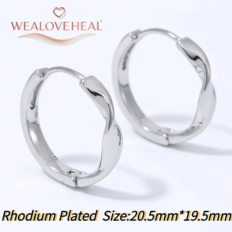 18K vergoldete Messing-Mobius-Creolen, geometrische Twist-Huggie-Ohrringe für Damen, Instagram-Stil, Alltagsschmuck, Party-Schmuck, Geschenk – Detail 22