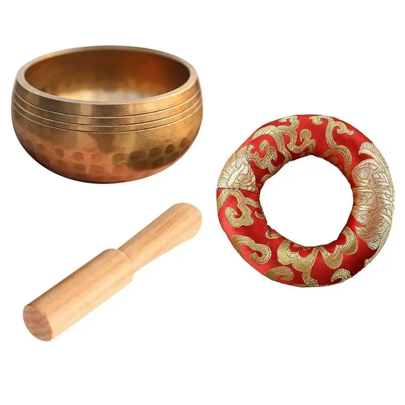 A04G-Yoga Meditation Bowl Yoga Relaxation Bowl For Sound Healing Stress Relief, Yoga, Meditation With Gasket
