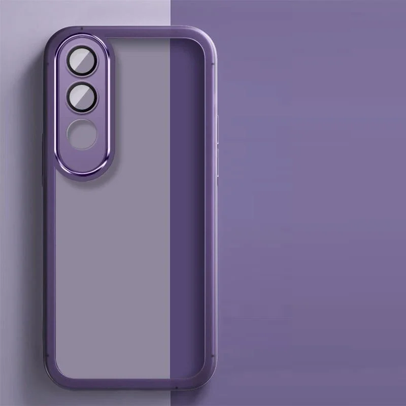 حافظة لهاتف Vivo V50 Lite v 50 lite 5G حافظة هاتف V50lite 4g حافظة V50 Lite حافظة فاخرة ناعمة ممتصة للصدمات غطاء خلفي شفاف