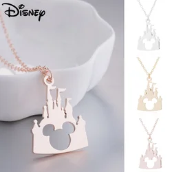 Disney Mickey Necklace Pendant Anime Castle Mickey Head Pendant Necklace Cartoon Jewelry for Women Necklaces Fashion Accessories