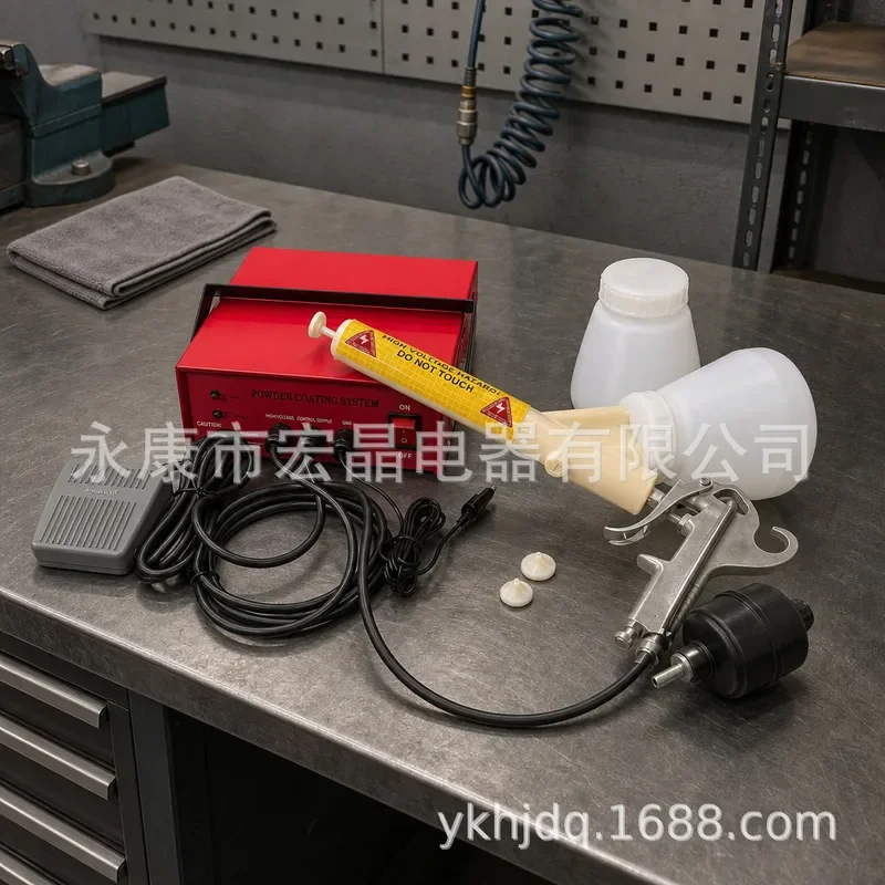 for PC03 15-30KV 2nd Gear Small Electrostatic Spraying Machine Micro Spraying Equipment with Sheet Metal Shell Firmer